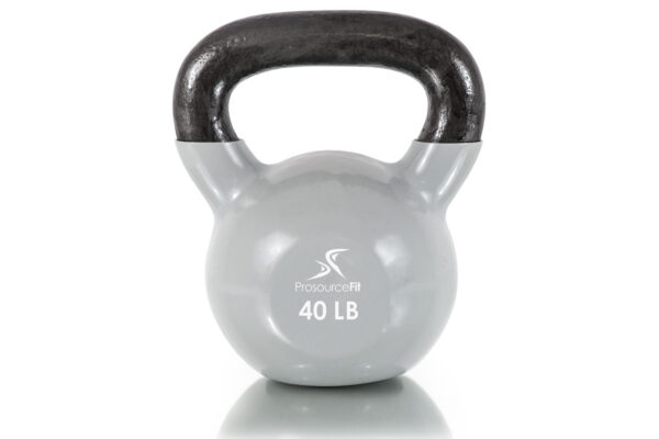 Vinyl Coated Cast Iron Kettlebells-40LB