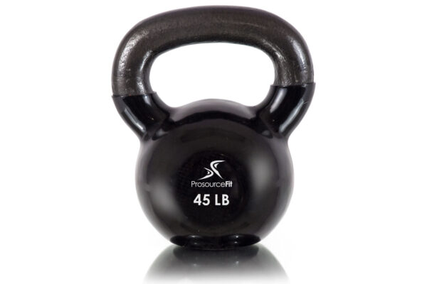 Vinyl Coated Cast Iron Kettlebells-45LB