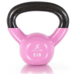 Vinyl Coated Cast Iron Kettlebells-5LB