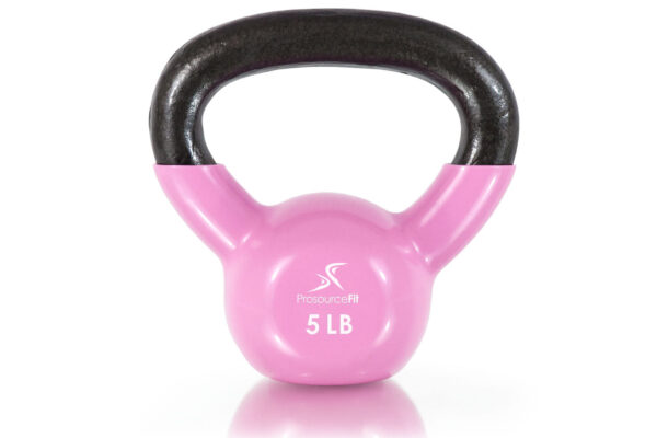 Vinyl Coated Cast Iron Kettlebells-5LB